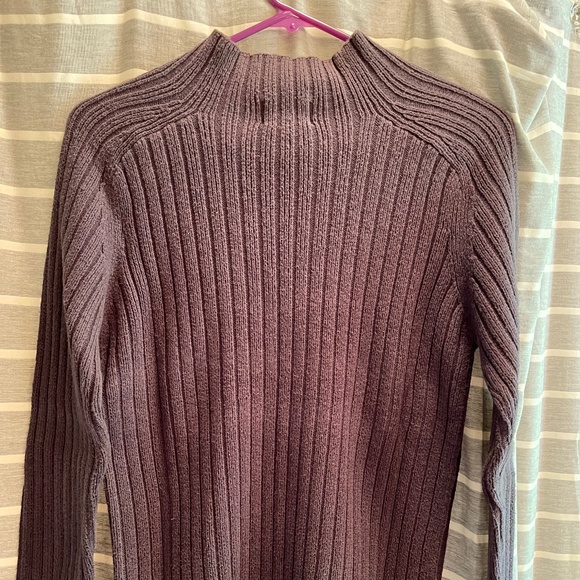 Women’s mock turtleneck neck cotton cable neck sweater - Picture 1 of 4